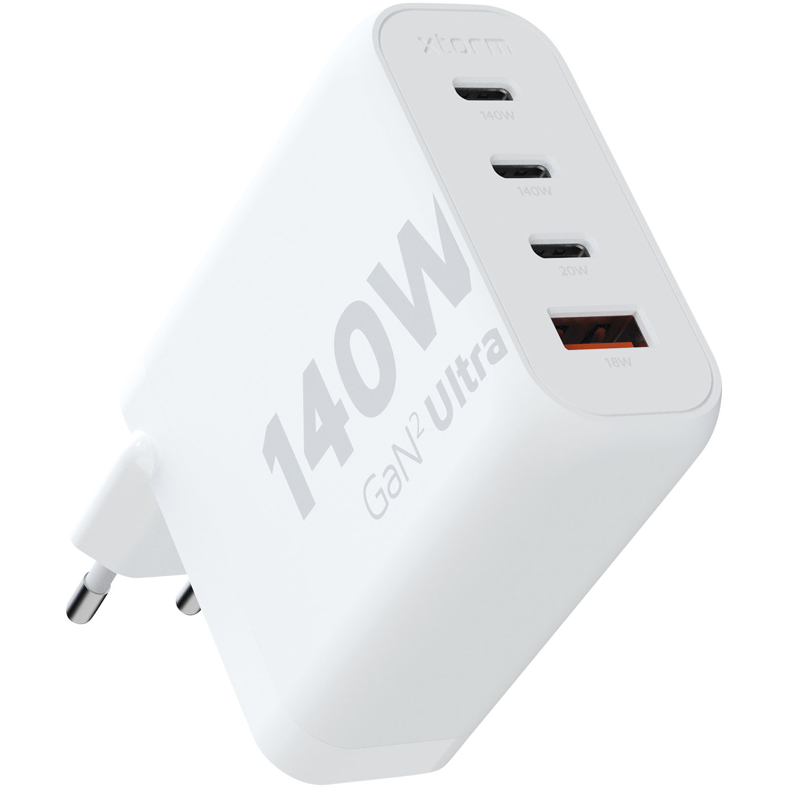 Chargeur mural de 140 W Ultra Xtorm XEC140 GaN² - Blanc