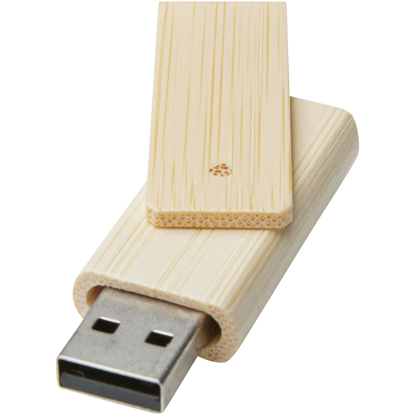 Clé USB rotative en bambou de 16GB - Fieux - Zaprinta France