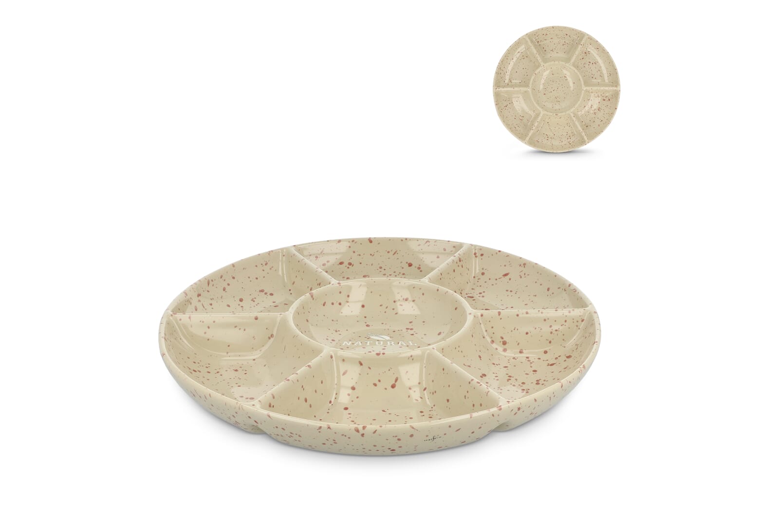 Sagaform Plat de Service Rond en Céramique Ditte 26cm