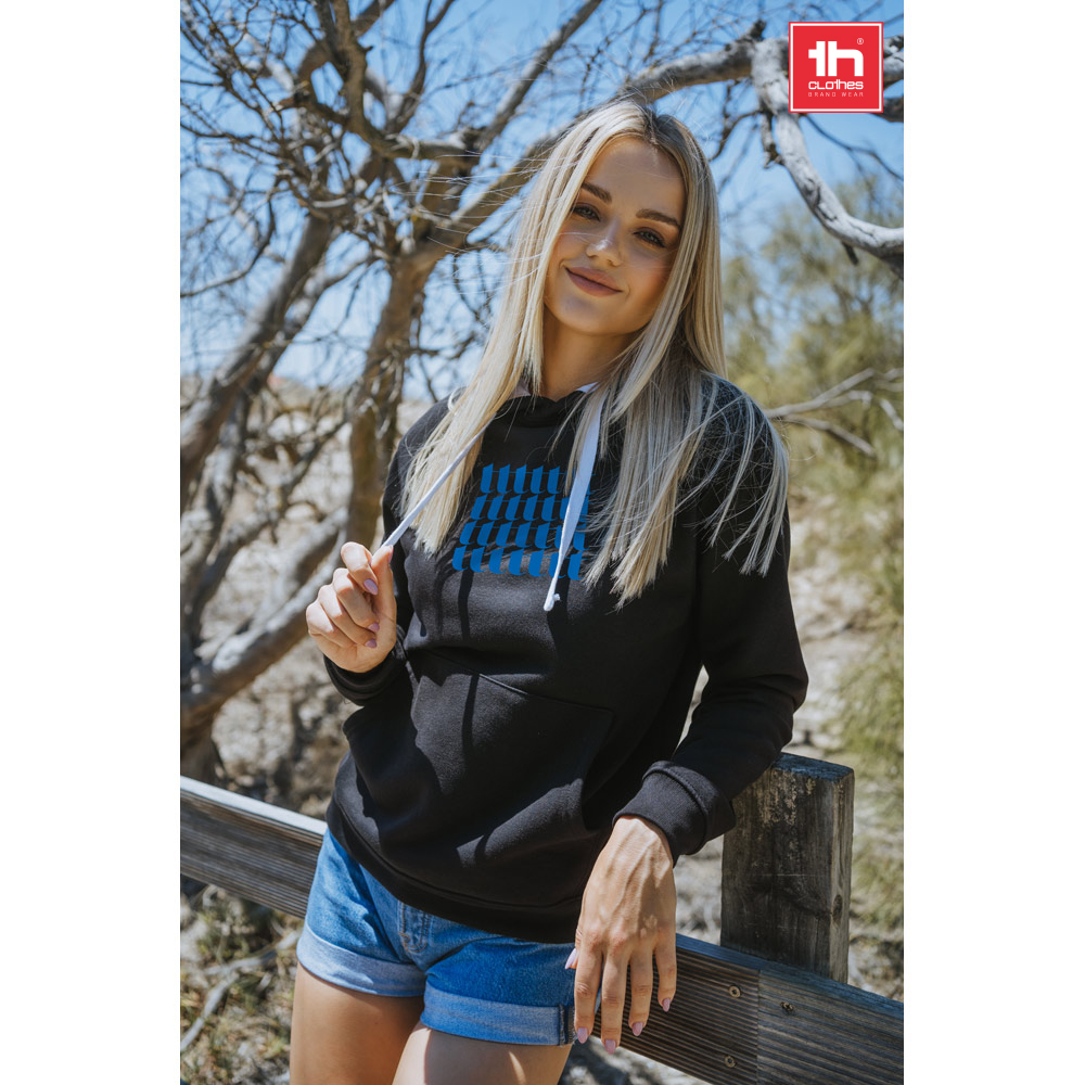 Sweat à capuche en coton mélangé - Arcambal imprimé avec logo
