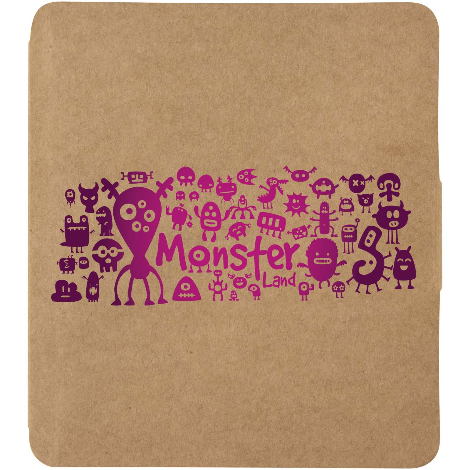Set bloc à dessin Chroma et 12 crayons de couleur personnalisé imprimé avec logo