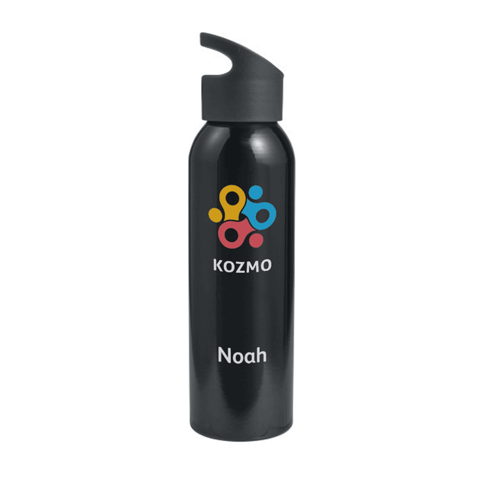 Gourde personnalisée prénom en aluminium unicolore 650 ml - Eliott