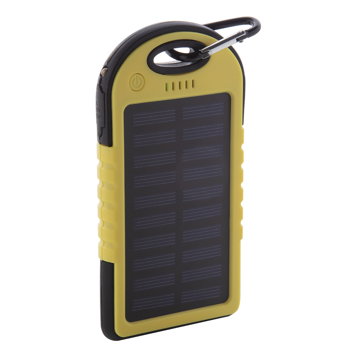 Batterie externe Durabank personnalisée solaire avec LED, 4000 mAh imprimé avec logo