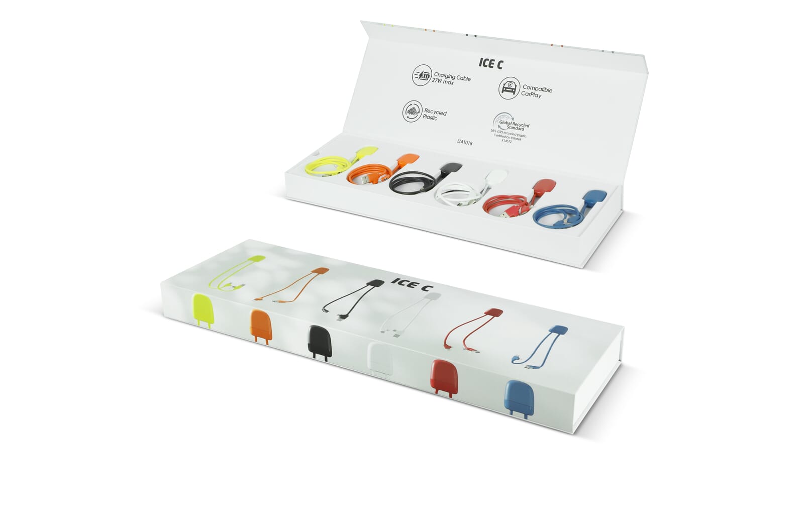 Boîte de Présentation de Câble de Chargement Multicolore - Chaumont-la-Ville bedrukken met logo