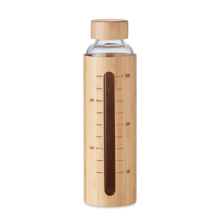 Bouteille en verre & bambou personnalisable - Irène