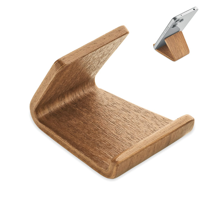 Support de téléphone en noyer