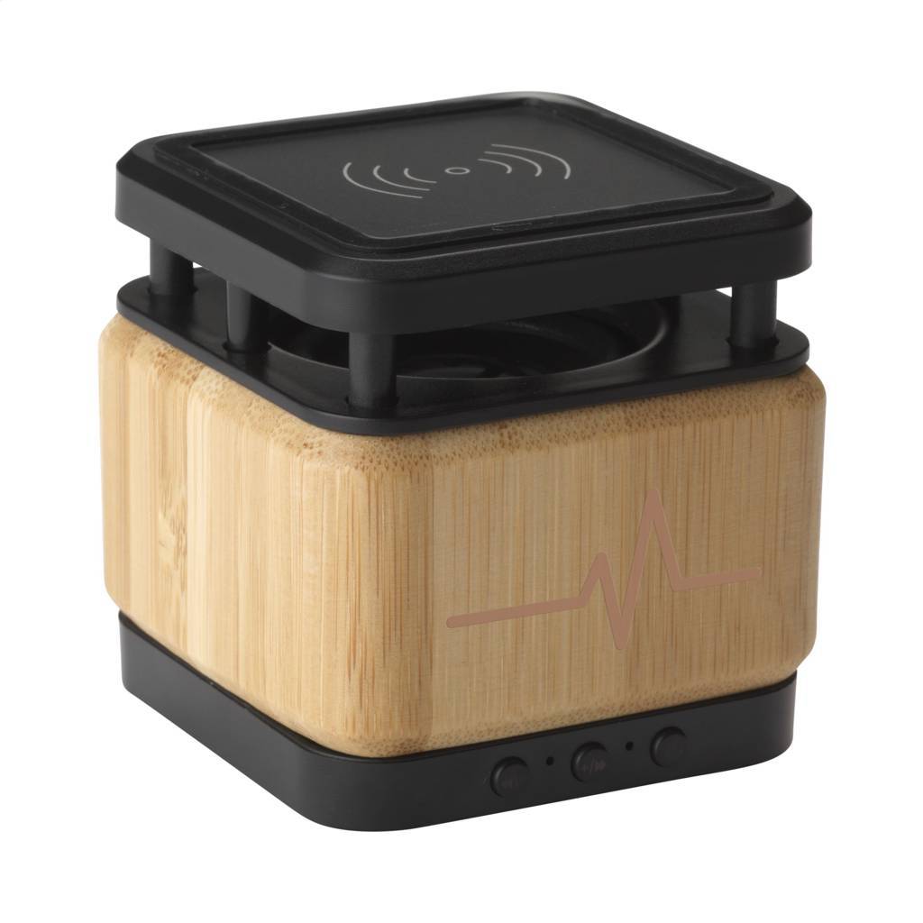 Enceinte bluetooth personnalisée avec chargeur smartphone - Baribal