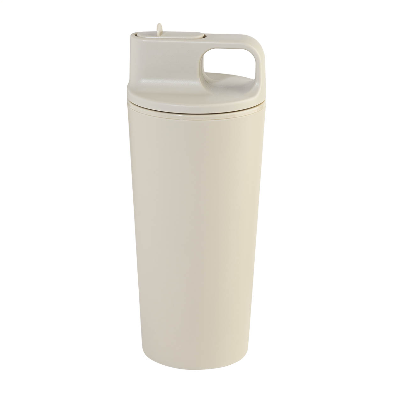 Gobelet isotherme Sippulu personnalisé en PP avec paille intégrée, 470 ml imprimé avec logo