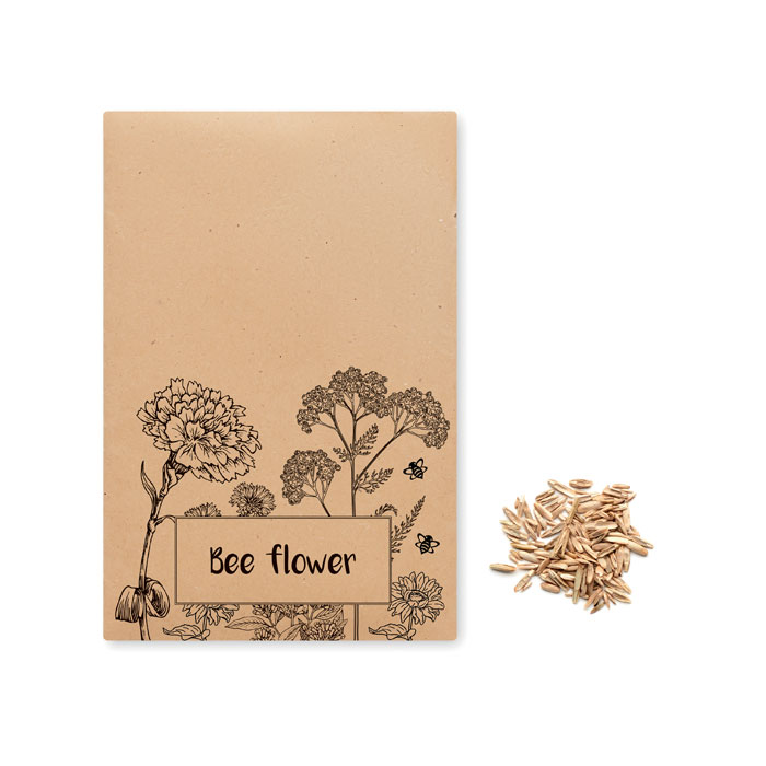 Enveloppe personnalisée avec graines de fleurs d'abeilles - Abella - Zaprinta France