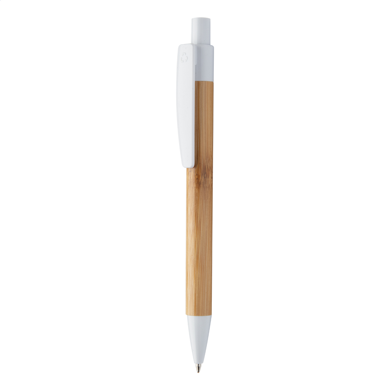 Stylo à bille Colothic personnalisé en bambou avec clip coloré