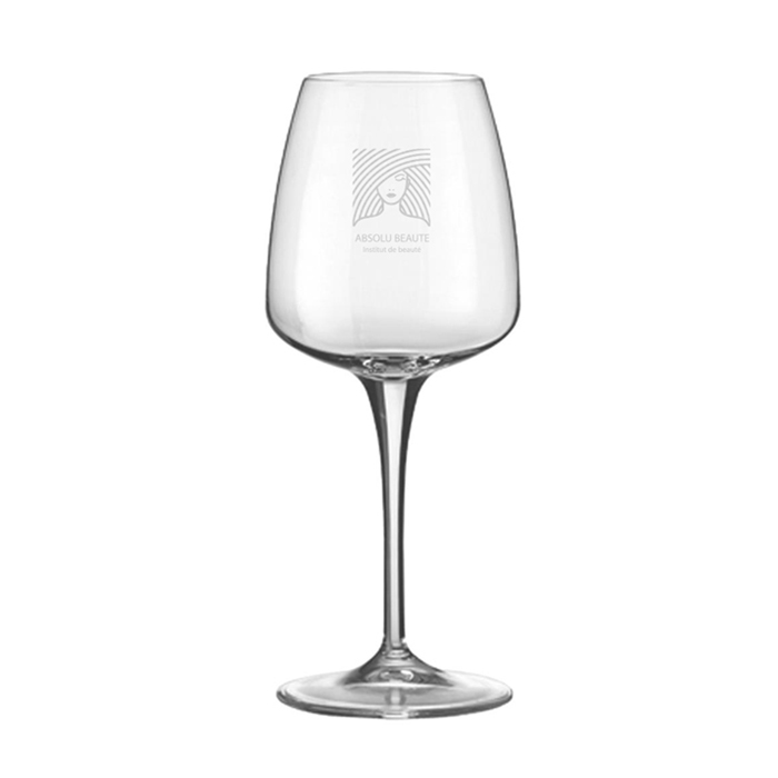 Verre à vin transparent personnalisé 430 ml - Ardèche