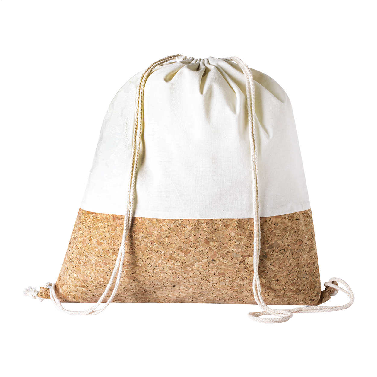 Sac à dos cordelettes Cocox personnalisé en coton et liège naturel