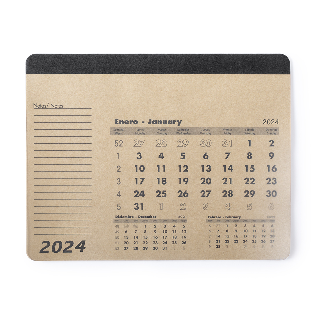 EcoPad Calendrier Tapis de Souris - Bourganeuf