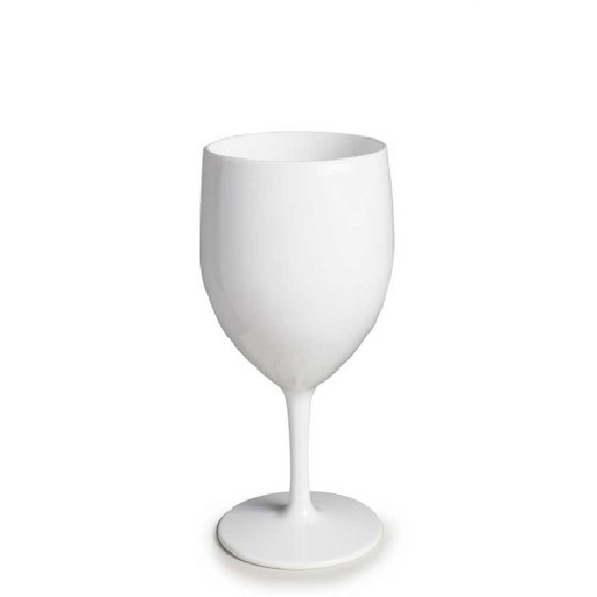 Verre à vin sur pied blanc personnalisé 270ml - Shala