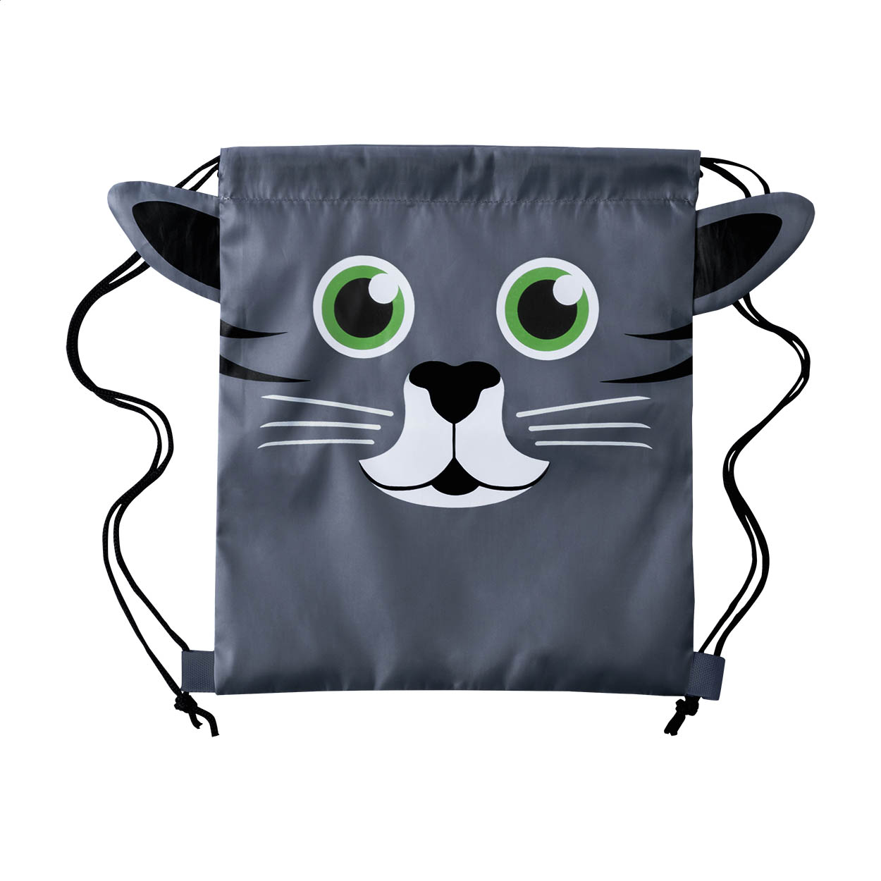 Sac à cordon enfant Drafax personnalisé motif animal en polyester 210T imprimé avec logo
