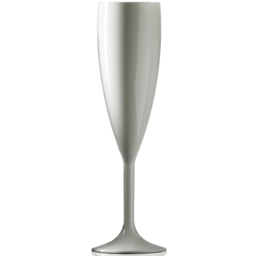 Flûte de champagne blanche personnalisée (19 cl) - Miranda - Zaprinta France