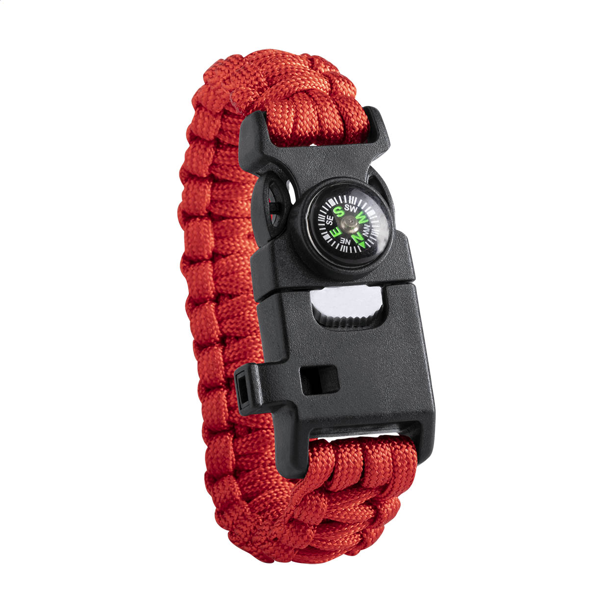 Bracelet de survie Peary personnalisé en paracorde avec boussole imprimé avec logo