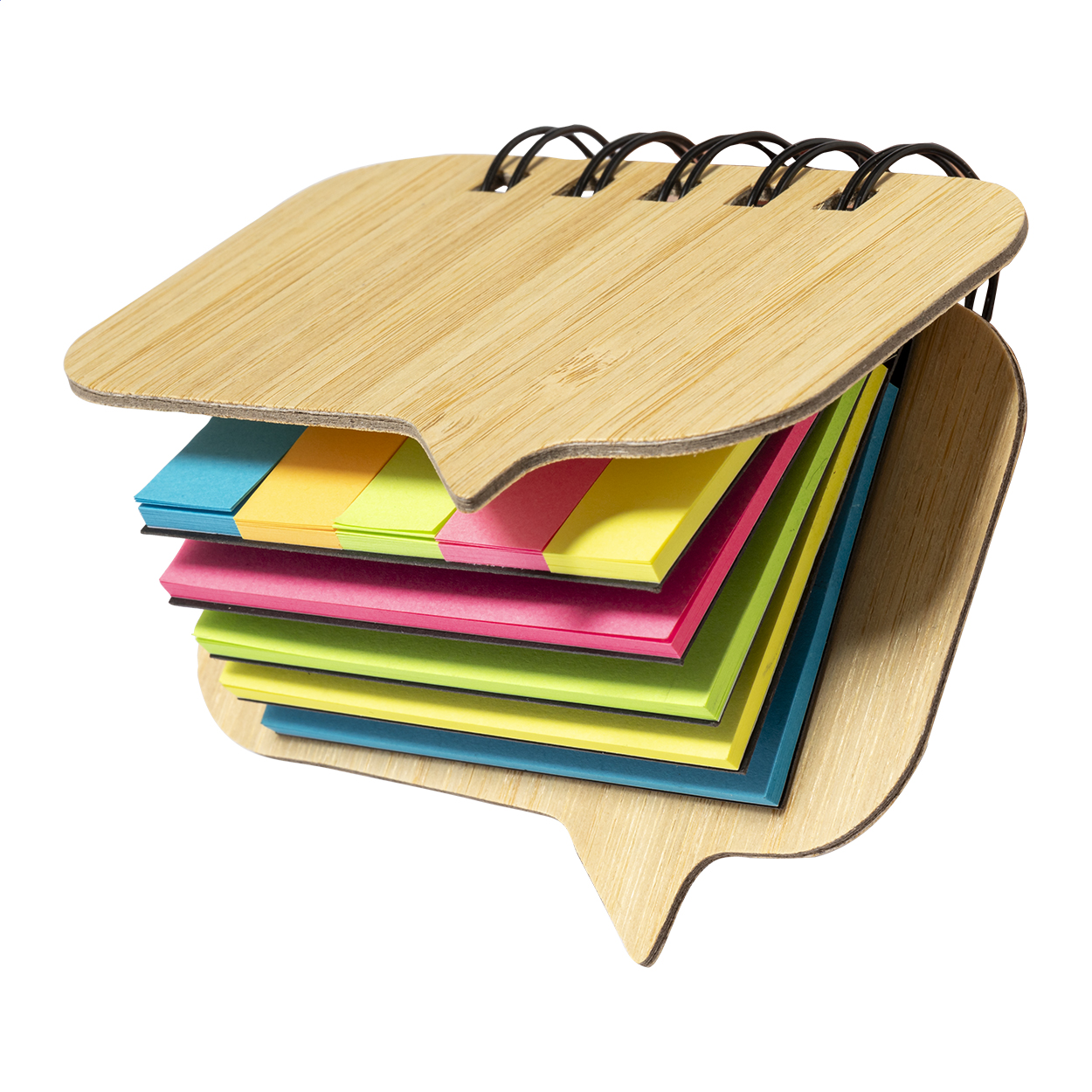 Bloc de Post-it en bambou coloré - Tilloloy