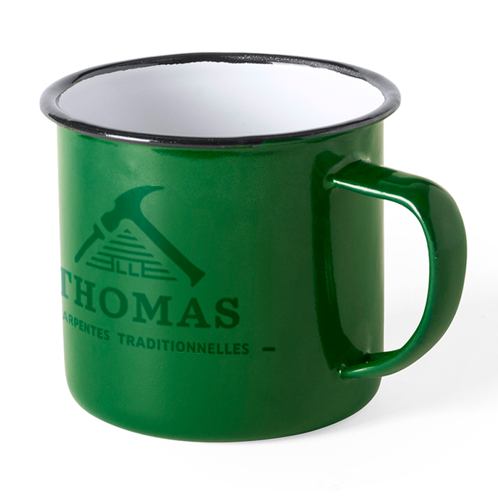 Mug métallique personnalisé design fait main 380ml - Isabel