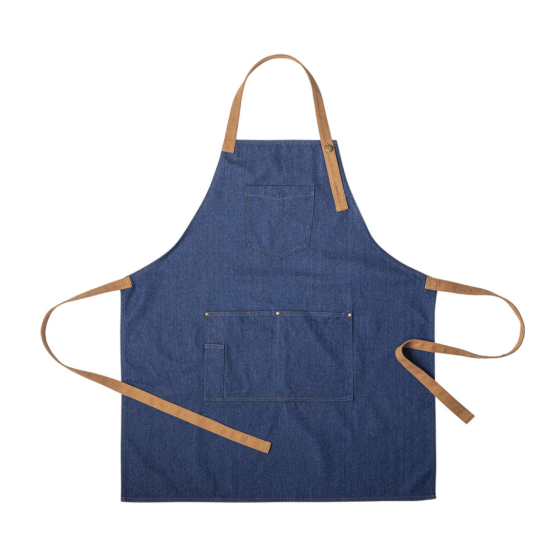 Tablier en Denim Renforcé - Saint-Dolay imprimé avec logo