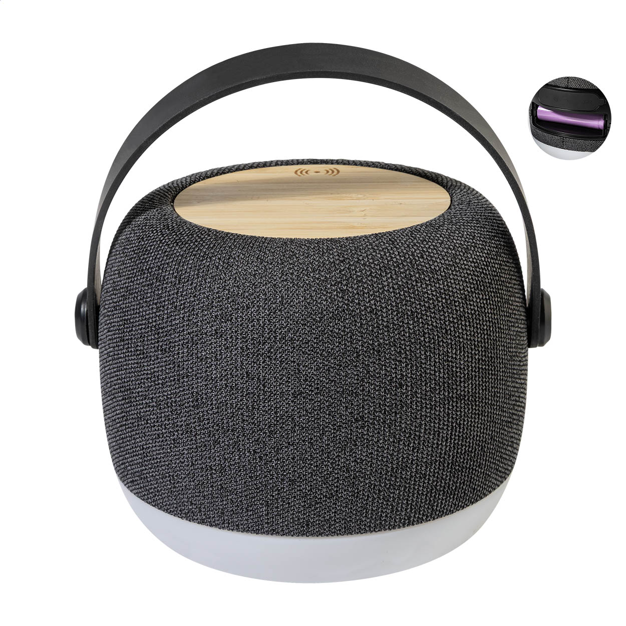 Enceinte sans fil LumiSon - Olmo imprimé avec logo