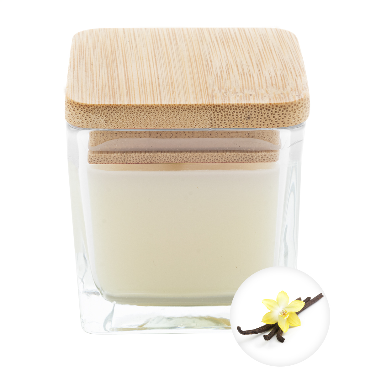 Bougie Pomme Verte Écologique - Selles-Saint-Denis imprimé avec logo