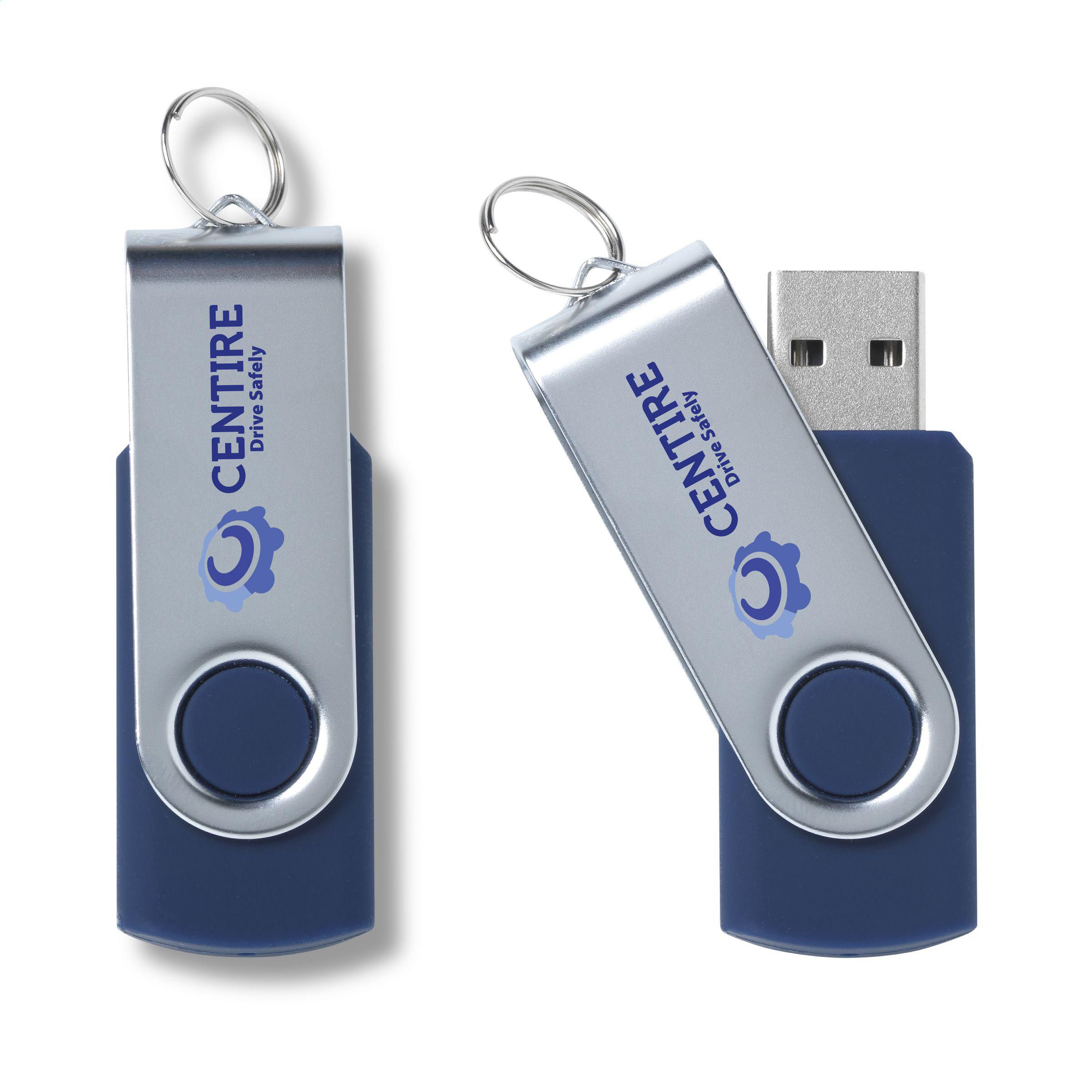 Clé USB Pivotante - La Genétouze imprimé avec logo