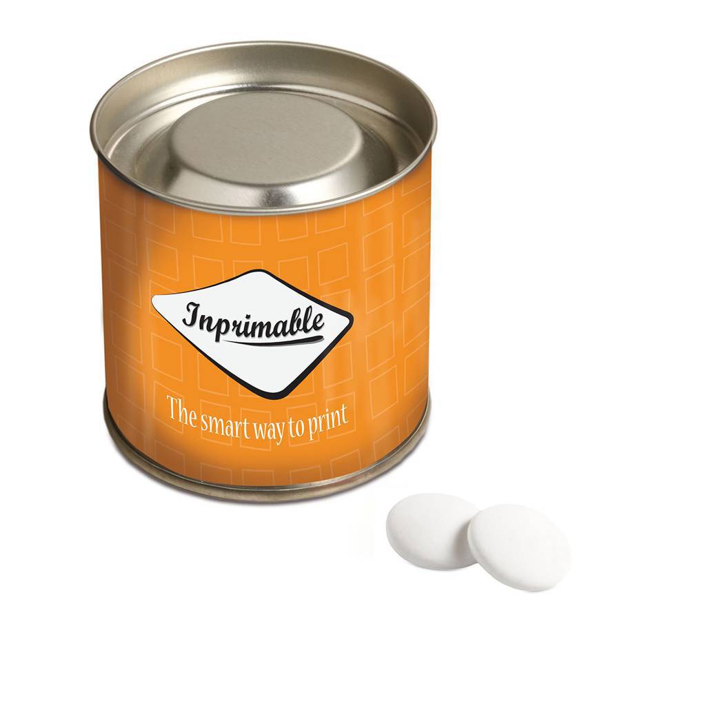 Pot personnalisable avec pastilles à la menthe - Zaprinta France