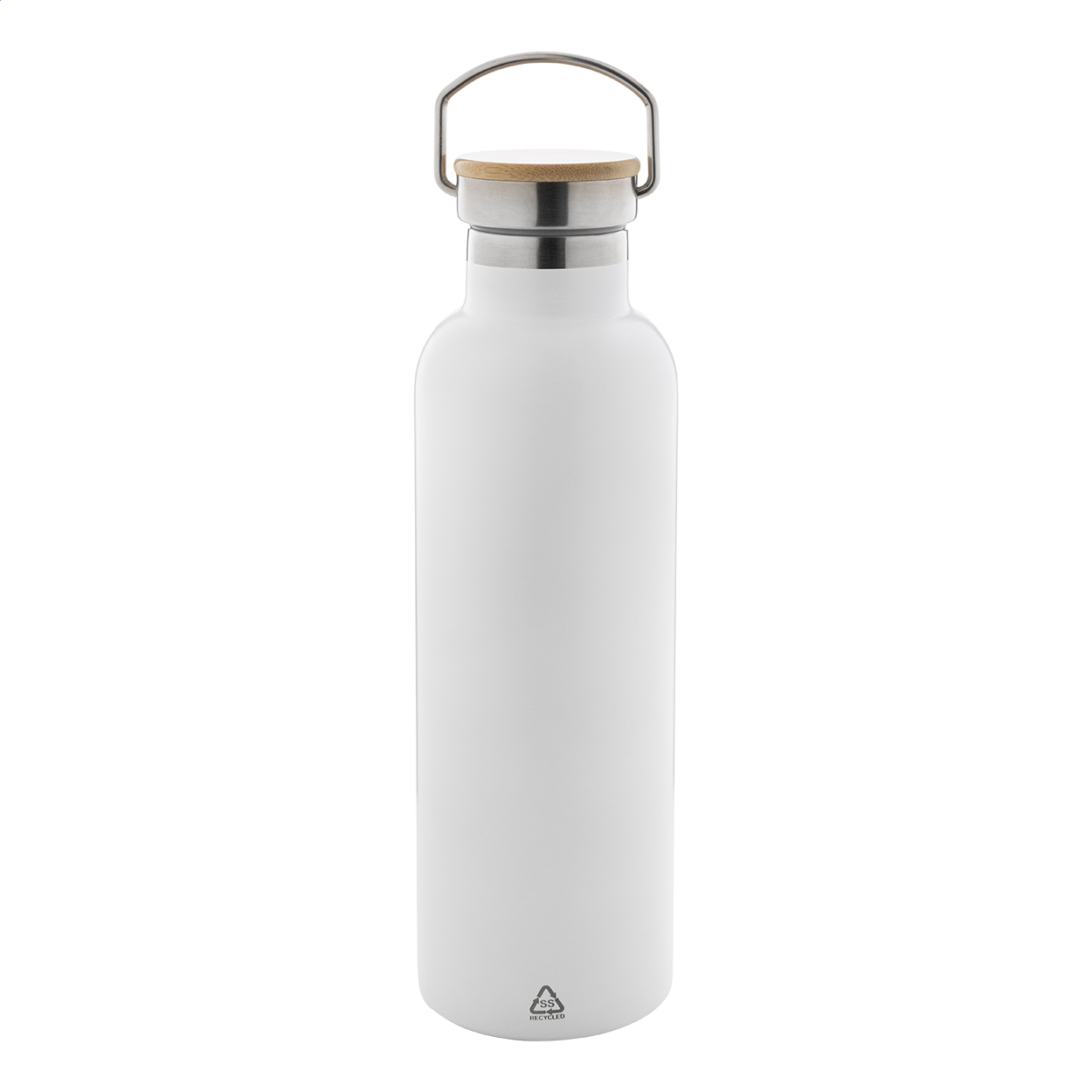 Bouteille isotherme Renaslu L en inox recyclé, bouchon bambou, 750 ml