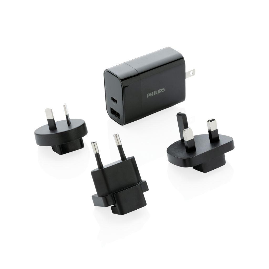 Chargeur de Voyage Rapide 30W PD de Philips - Giverny imprimé avec logo