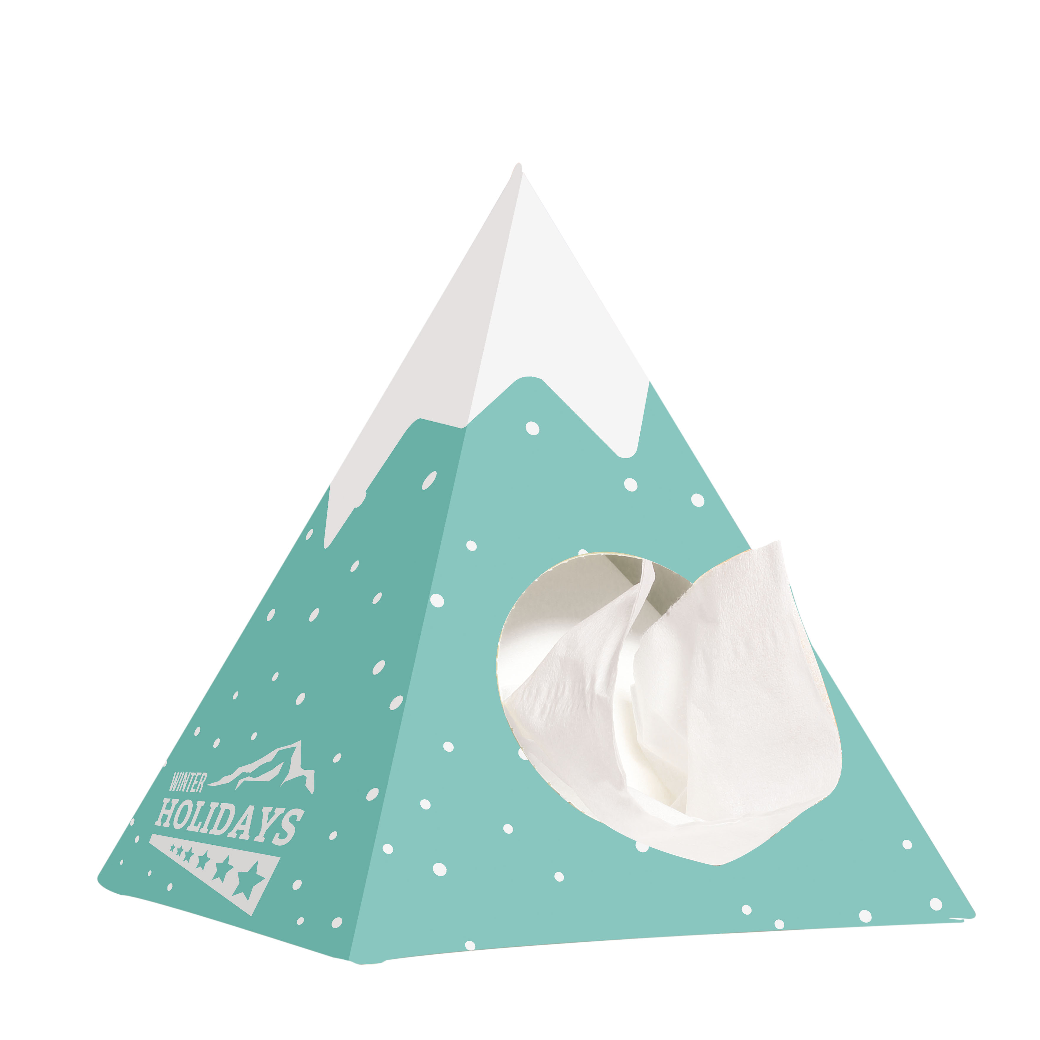 Boîte à mouchoirs en forme de pyramide - Beaumont - Zaprinta France