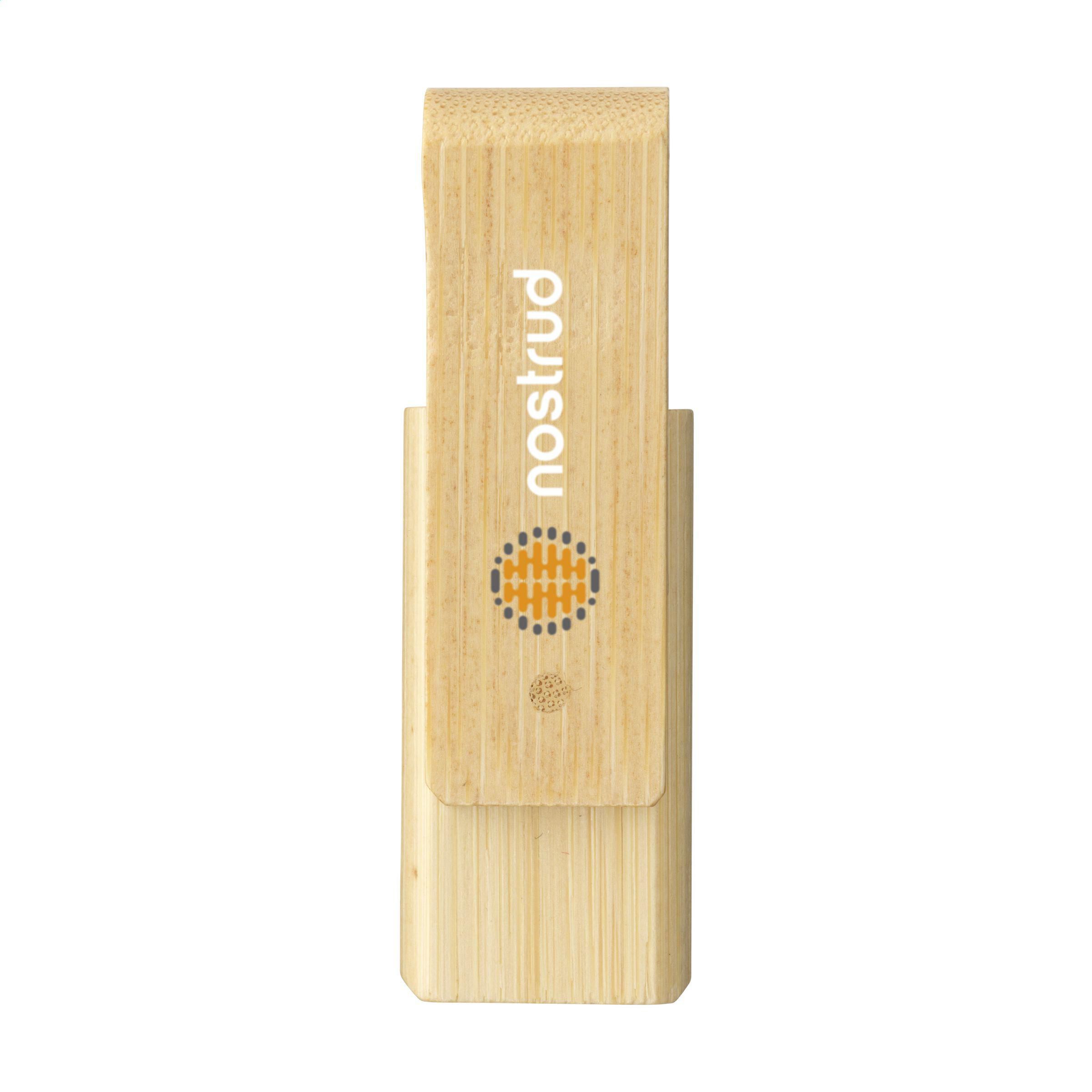 Clé USB Éco-Bambou 8 Go - Larcat imprimé avec logo