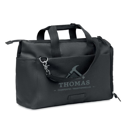 Sac messager RPET avec compartiment pour ordinateur portable - Renty