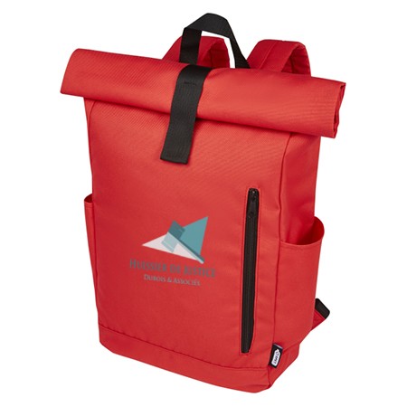 Sac à dos de 18 L en RPET GRS 15,6" avec dessus enroulable