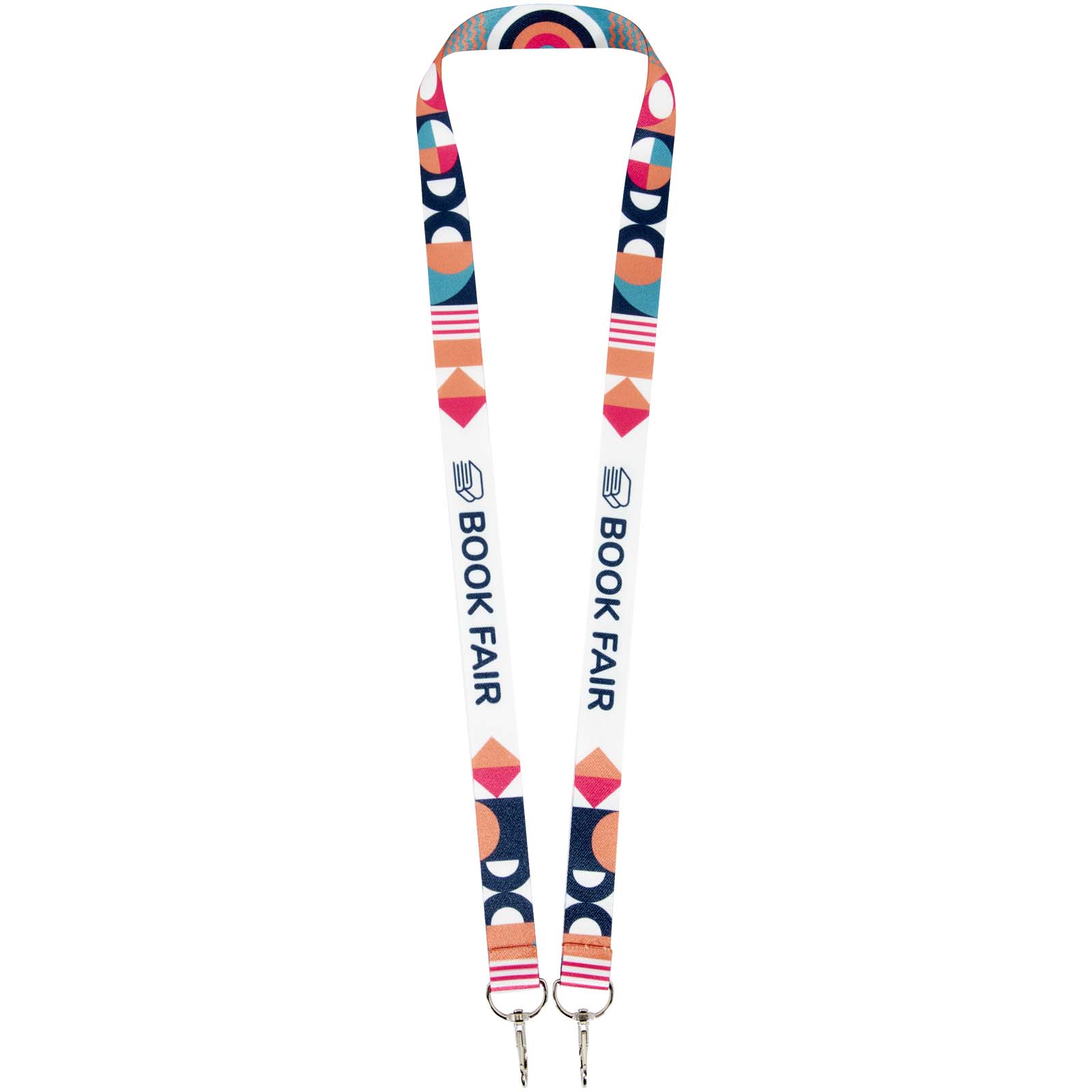 Tour de cou pour sublimation en rPET avec 2 porte-clés Leia