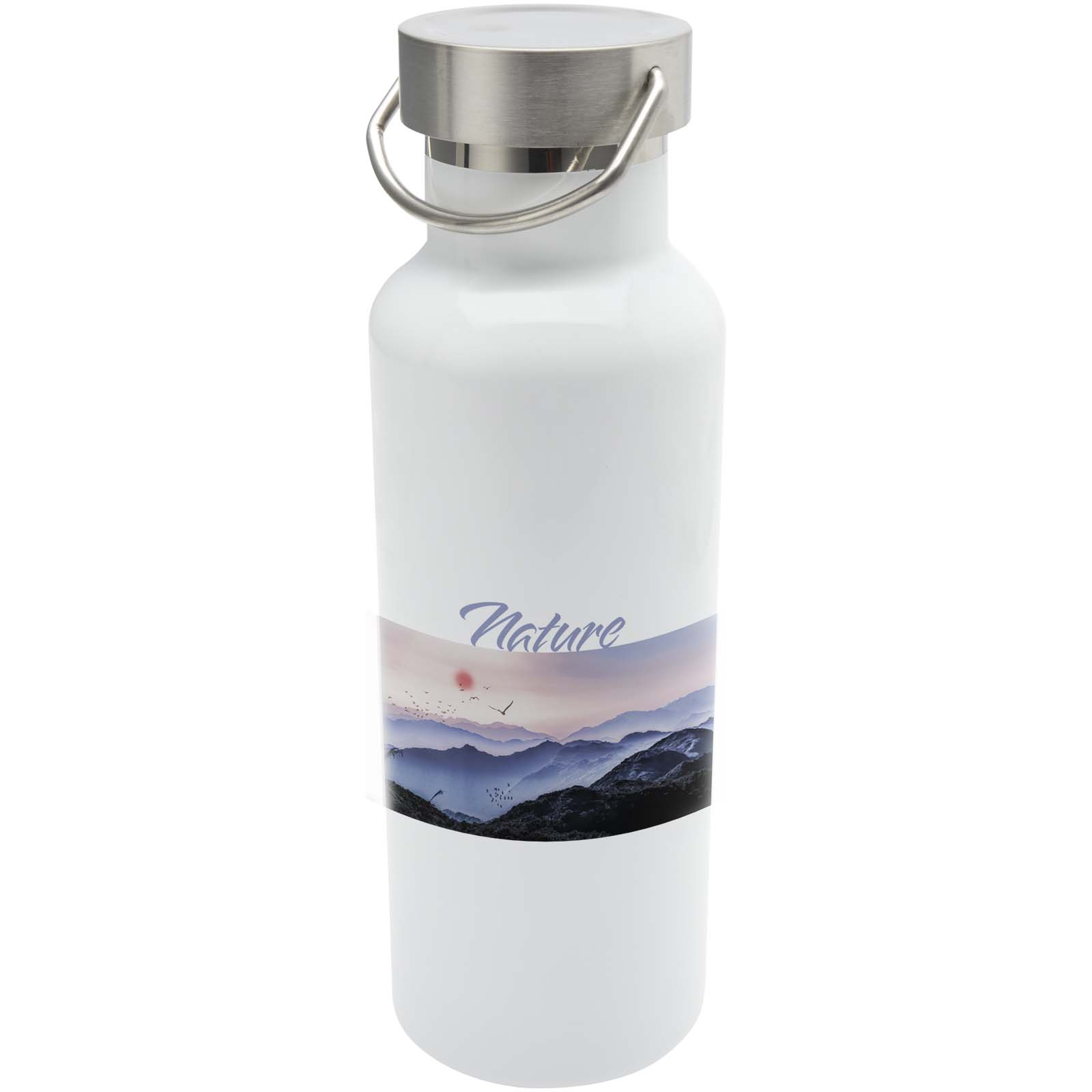 Bouteille d’eau Thor de 500 ml en acier inoxydable recyclé et certifié RCS avec impression par sublimation