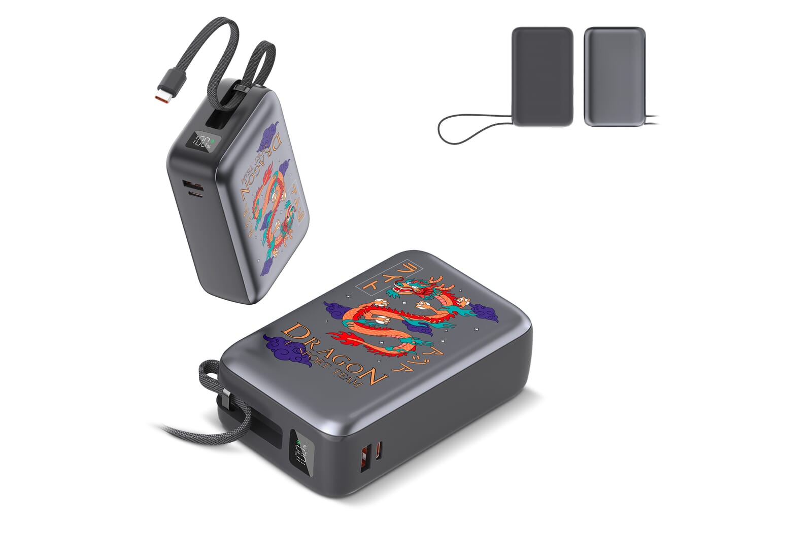 Batterie externe Nova Laptop 65W avec câble USB-C intégré 30000 mAh