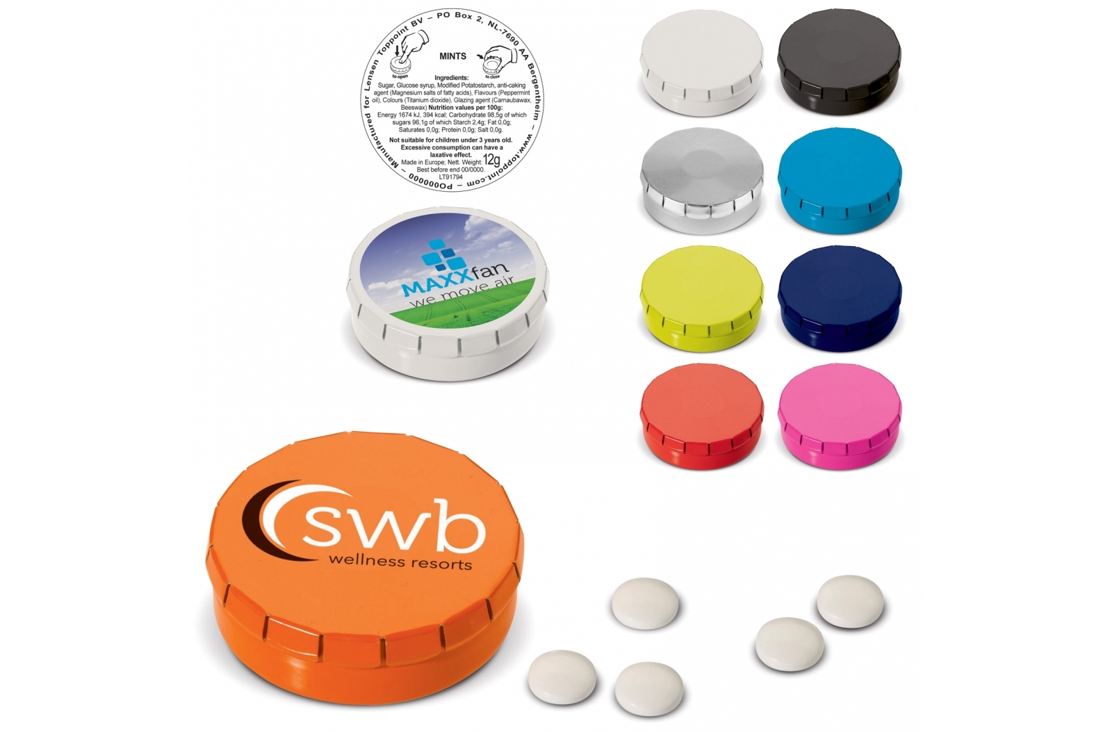 Boîte à menthe clic-mini - Monteils