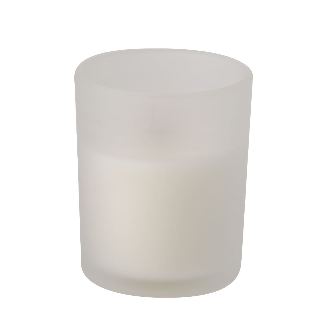 Bougie Parfumée Verre à Vanille - La Baume-Cornillane imprimé avec logo