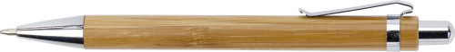 Stylo-bille en bambou avec clip en métal - Sorèze