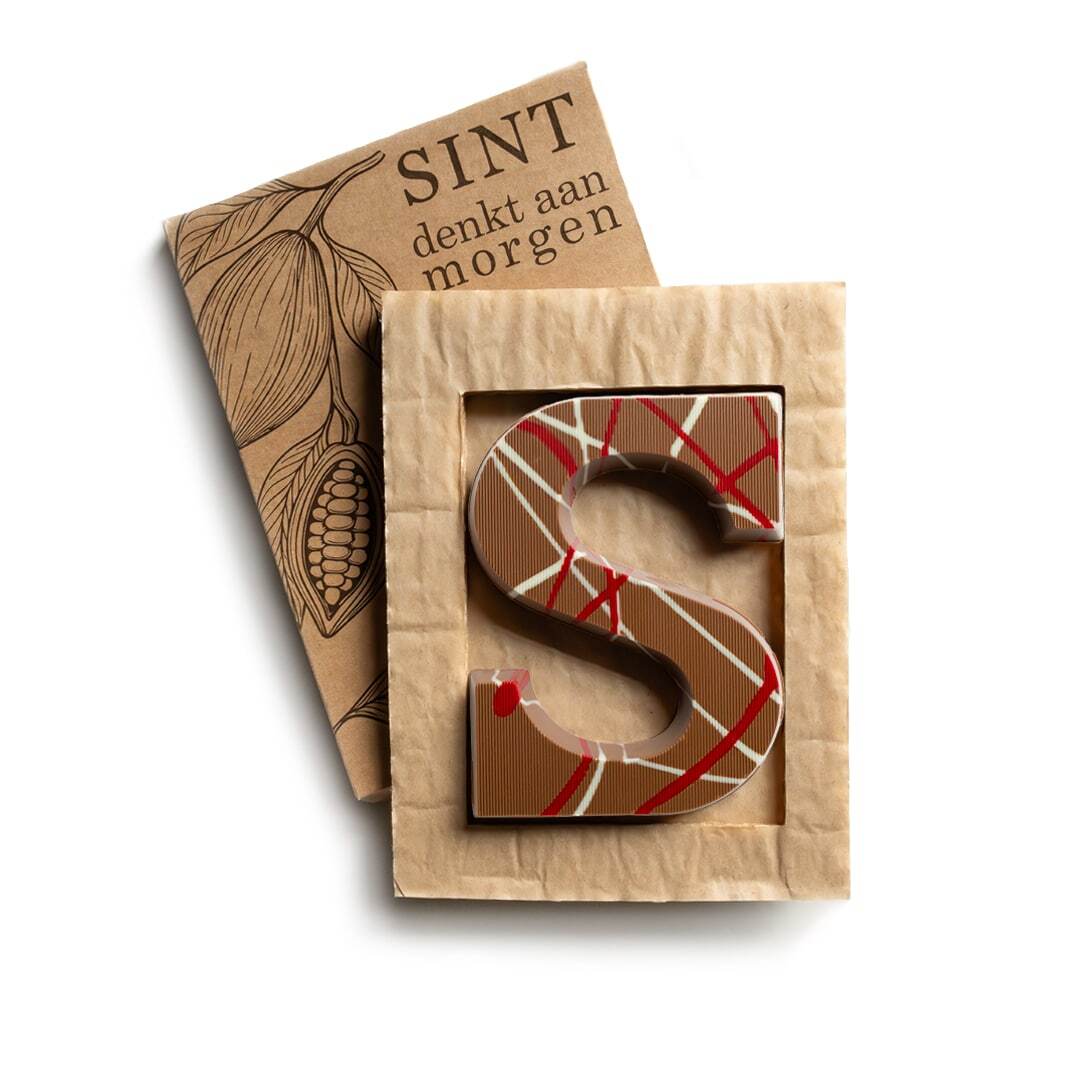 Lettre Chocolatée Baklava - Théziers imprimé avec logo