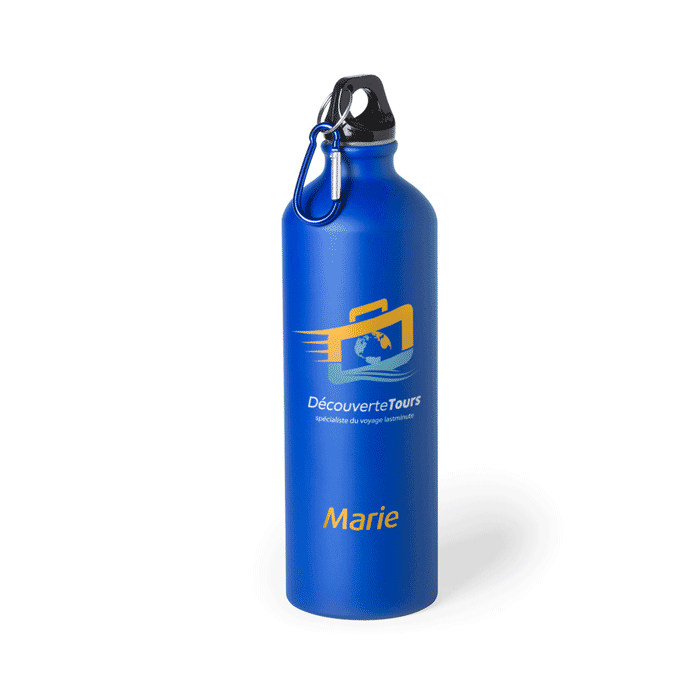 Gourde métallique personnalisable avec prénom 800ml - Jalma