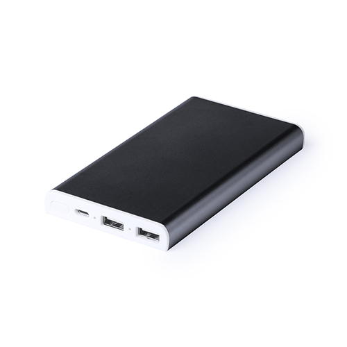 Batterie externe personnalisée 6000 mAh avec deux sorties USB en aluminium – Catanzaro