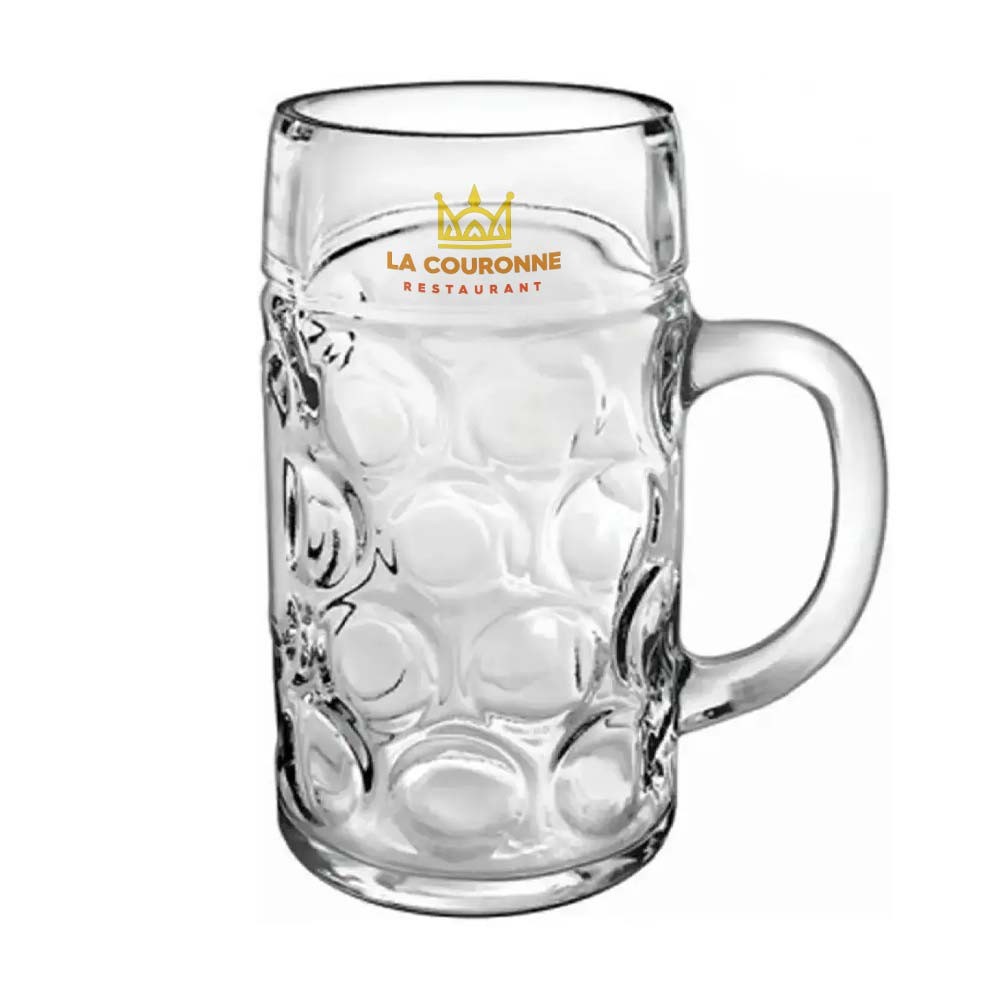 Grande chope de bière personnalisée 1000 ml - Bourguet