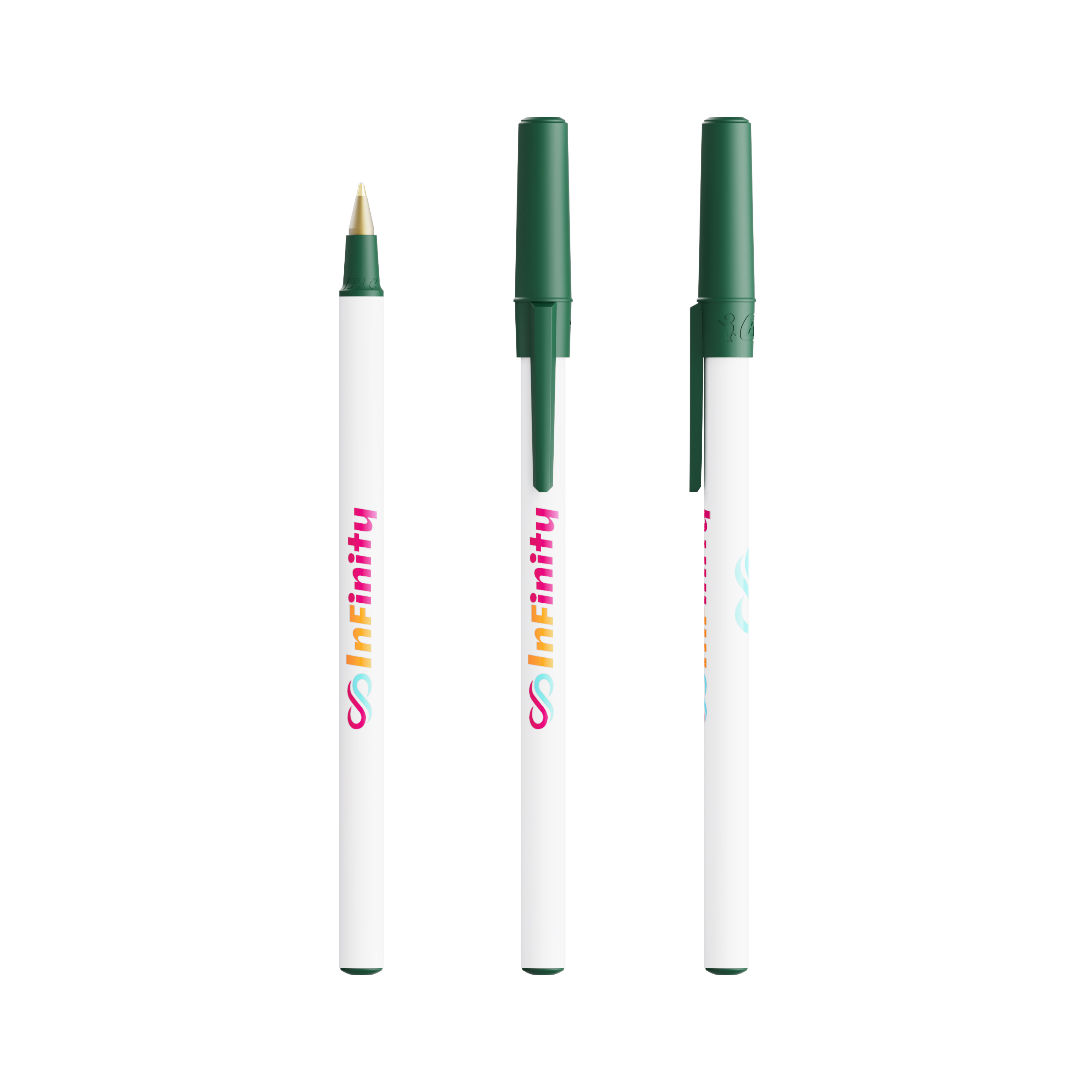 Stylo bille BIC® Round Stic® Ecolutions® personnalisé avec votre logo imprimé avec logo