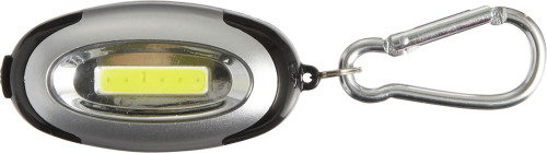 Porte-clés et lampe ABS avec 6 lumières LED COB et mousqueton en métal. Piles incluses. - Charonne - Zaprinta France
