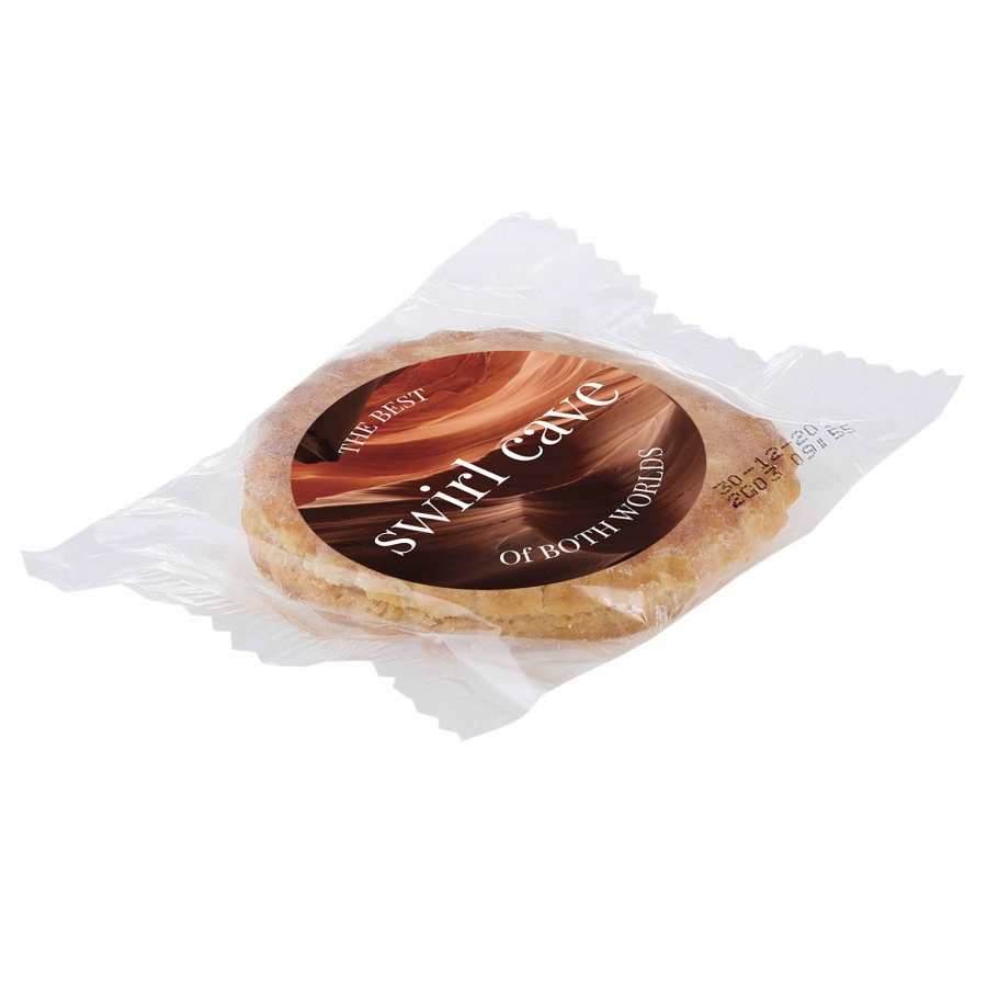 Biscuit aux amandes avec autocollant imprimé en couleur - Vézelay - Zaprinta France