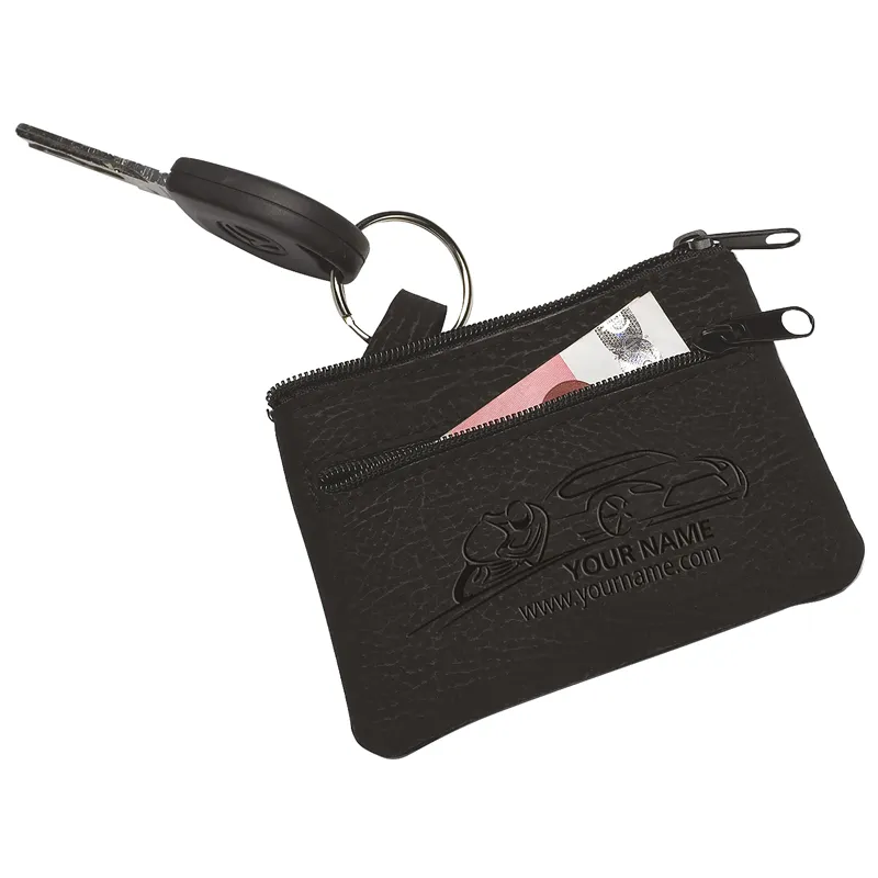 Pochette à Clés en Alcantara à Double Fermeture Éclair - Vimory