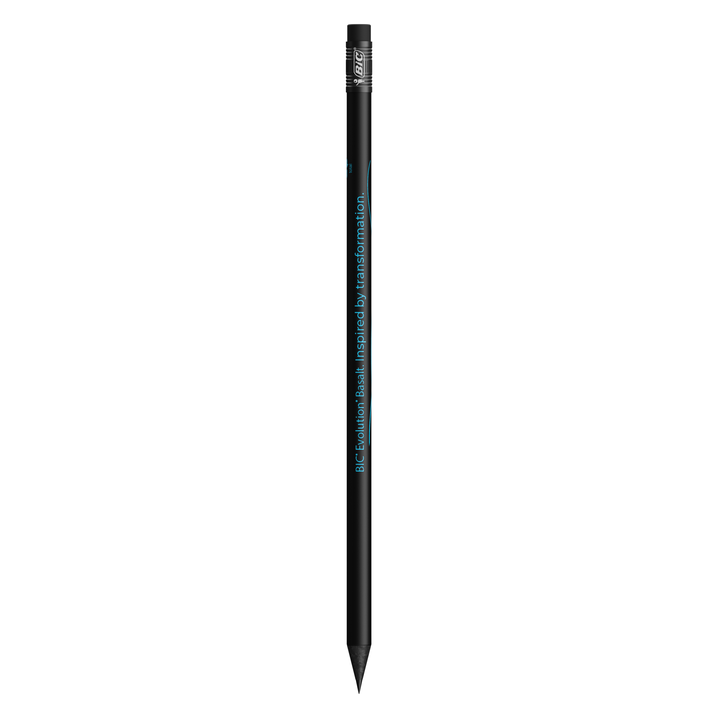 Crayon à papier BIC® Evolution® Basalt personnalisé avec gomme, matériaux recyclés imprimé avec logo