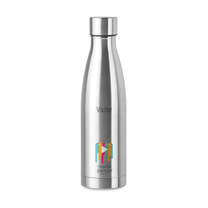 Gourde isotherme prénom personnalisée en inox 500 ml - Vincent